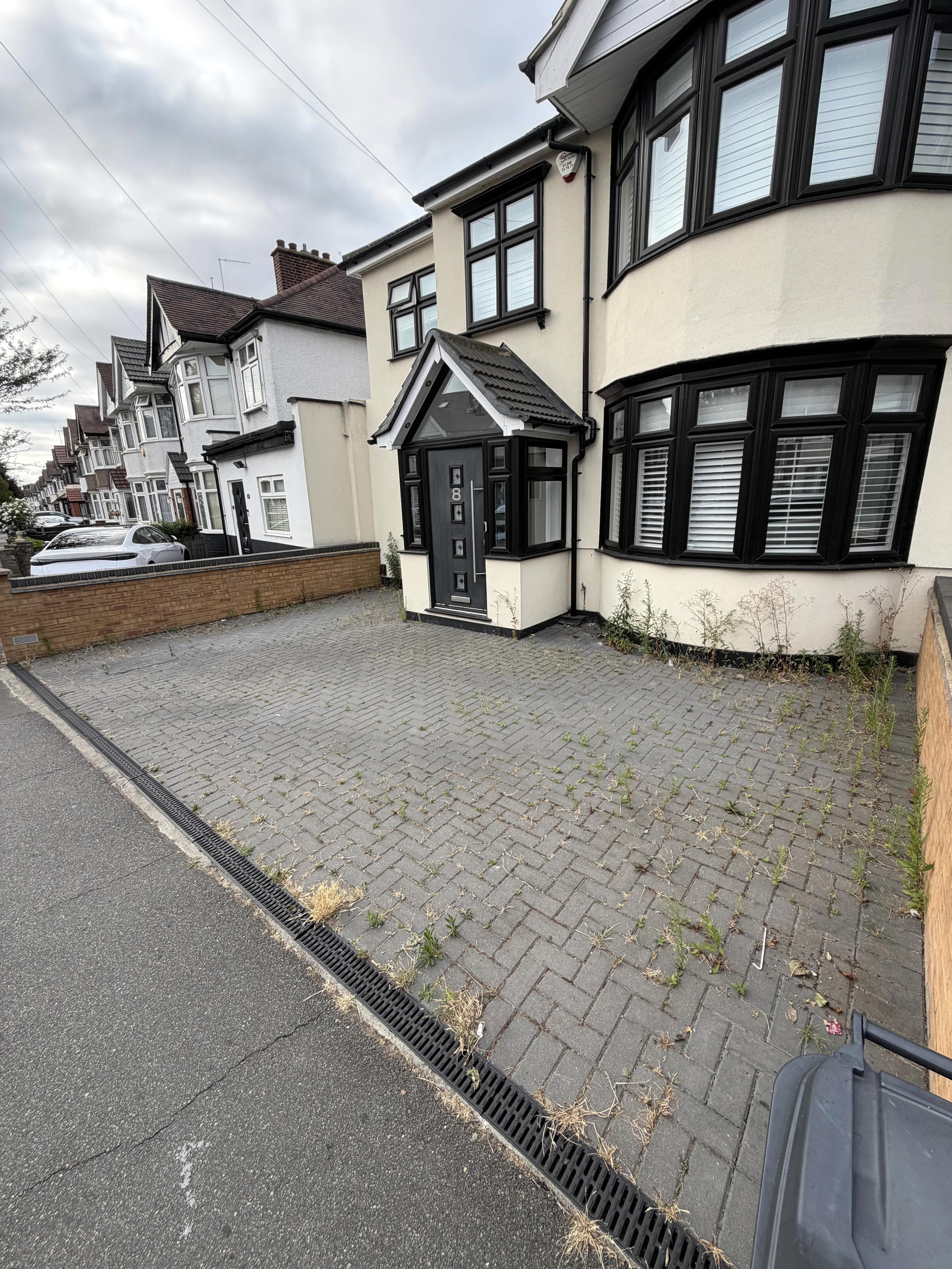 Property exterior before cleaning